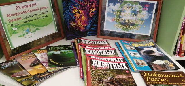 «Как прекрасен мир живой природы». Экологический книжный вернисаж ко дню Земли